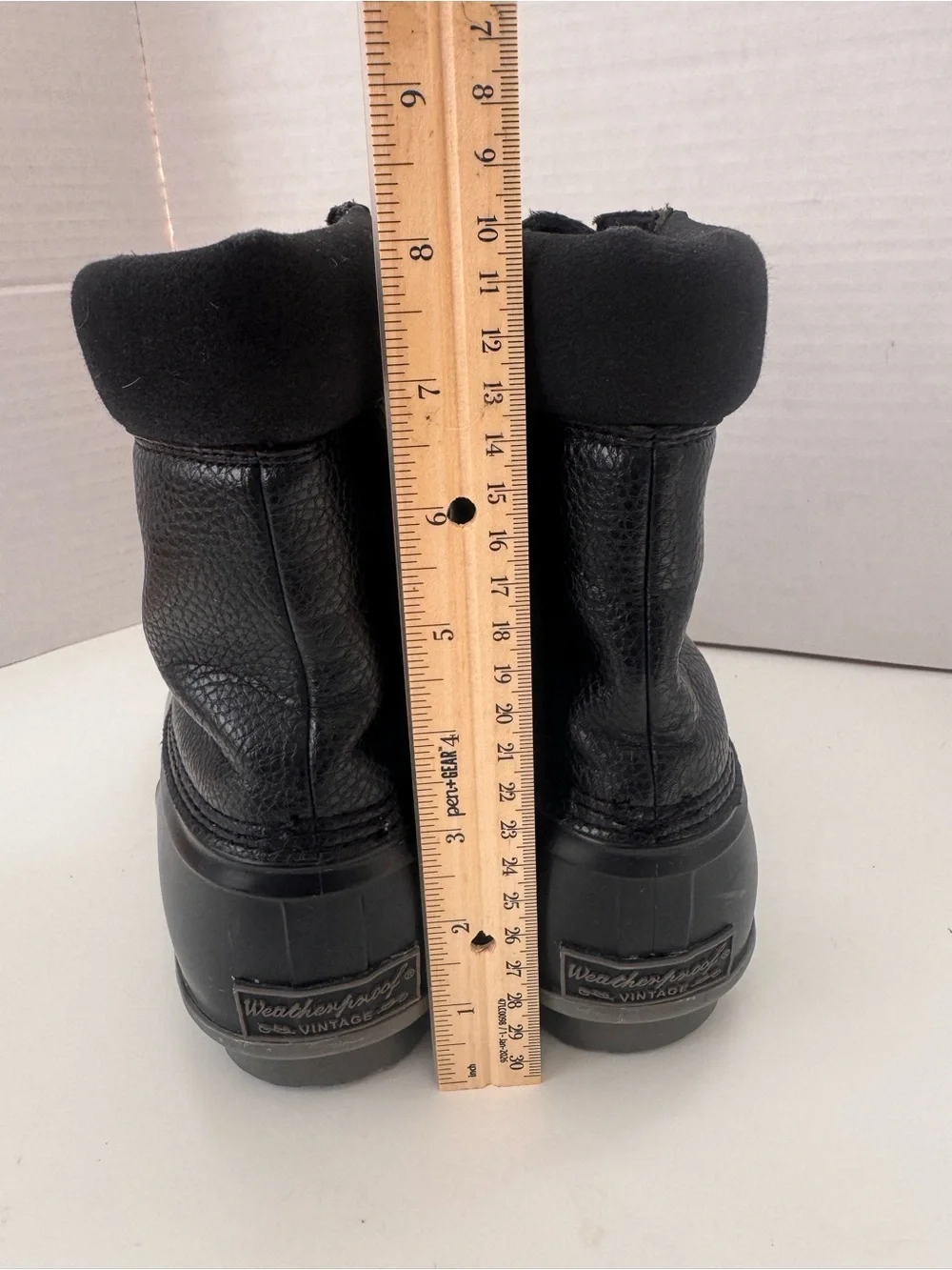 Weatherproof Vintage Men’s Adam II Black Waterproof Duck Boots Size 9M